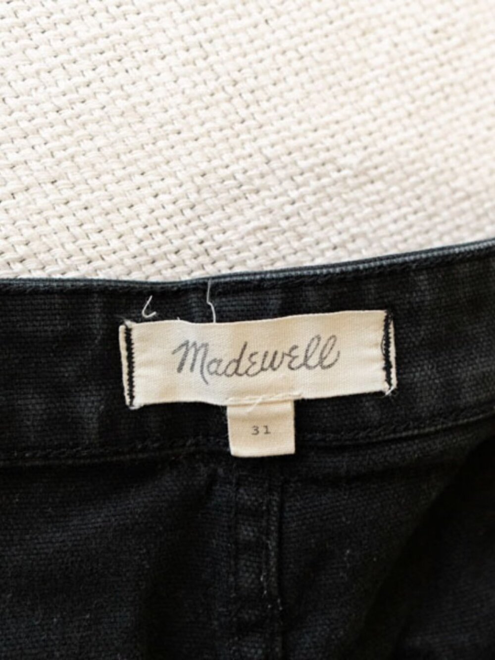 Madewell Black Wide Leg Cropped Jeans Womens 31 High Rise Crop Denim Pants - Picture 3 of 14